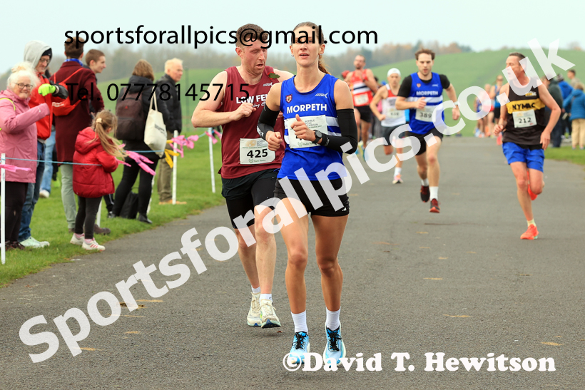 Mens and Womens 2025 Heaton Memorial 10k Road Race, Newcastle Town Moor, Sunday, November 9th. Photo: David T. Hewitson/Sports for All Pics